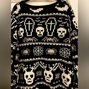 Too Fast XL Goth Spooky Women’s Holiday Sweater